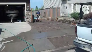 Driveway Extension with Drainage in Snohomish, WA: concrete driveway work by Redmond Concrete (photo 1 of 6)