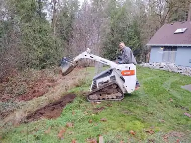 Hillside Driveway Tear-Out: concrete demolition work by Redmond Concrete, concrete contractor serving Woodinville (photo 2 of 3)