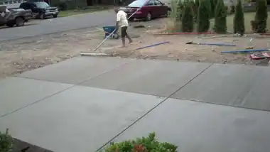New Driveway in Everett, WA: concrete driveway work by Redmond Concrete (photo 1 of 6)
