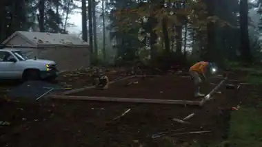 Shed Pad: concrete slab work by Redmond Concrete, concrete contractor serving Woodinville (photo 4 of 6)