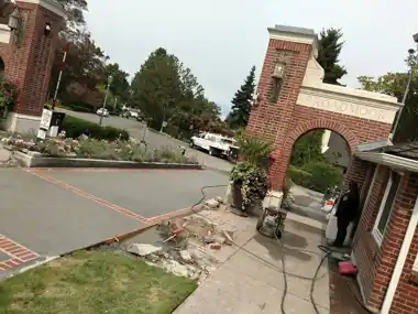 Broadmoor Golf Club Front Entrance in Seattle, WA: concrete walkway and steps work by Redmond Concrete (photo 3 of 5)