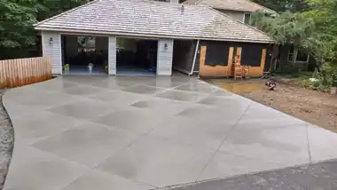 Detached Garage Approach & Slab by Redmond Concrete, Puget Sound area