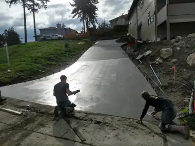 Oak Harbor Driveway, Modern Entry & Wedding Cake Steps in Oak Harbor, WA by Redmond Concrete