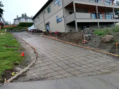 Oak Harbor Driveway, Modern Entry & Wedding Cake Steps in Oak Harbor, WA: concrete driveway work by Redmond Concrete (photo 2 of 10)
