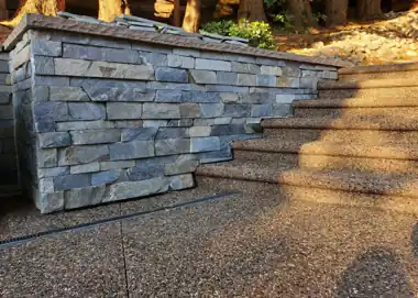 Seamless Slate Stained Stamped Driveway in Snohomish, WA: concrete driveway work by Redmond Concrete (photo 9 of 9)