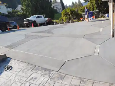Bothell Firefighter’s Octagon Driveway & Retaining Wall in Bothell, WA: concrete driveway work by Redmond Concrete (photo 9 of 27)